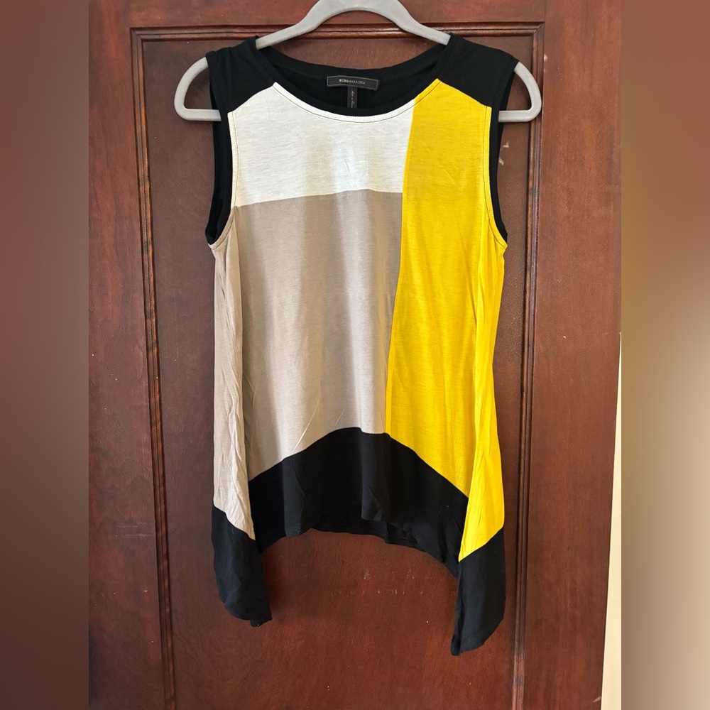 BCBG Maxazaria Colorblock Tank Top Size Small